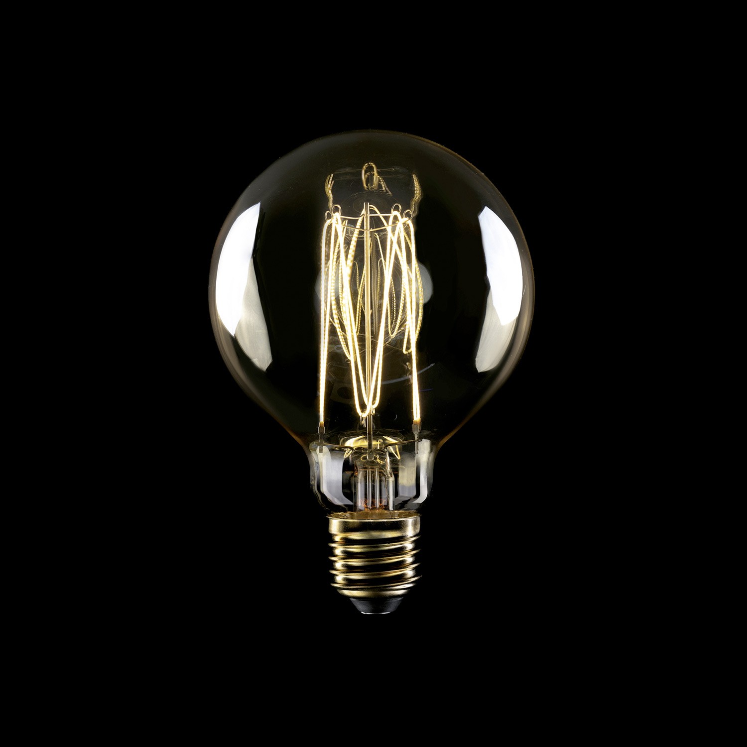 LED bulb Creative Cables ball, gold, 7W 2700K E27