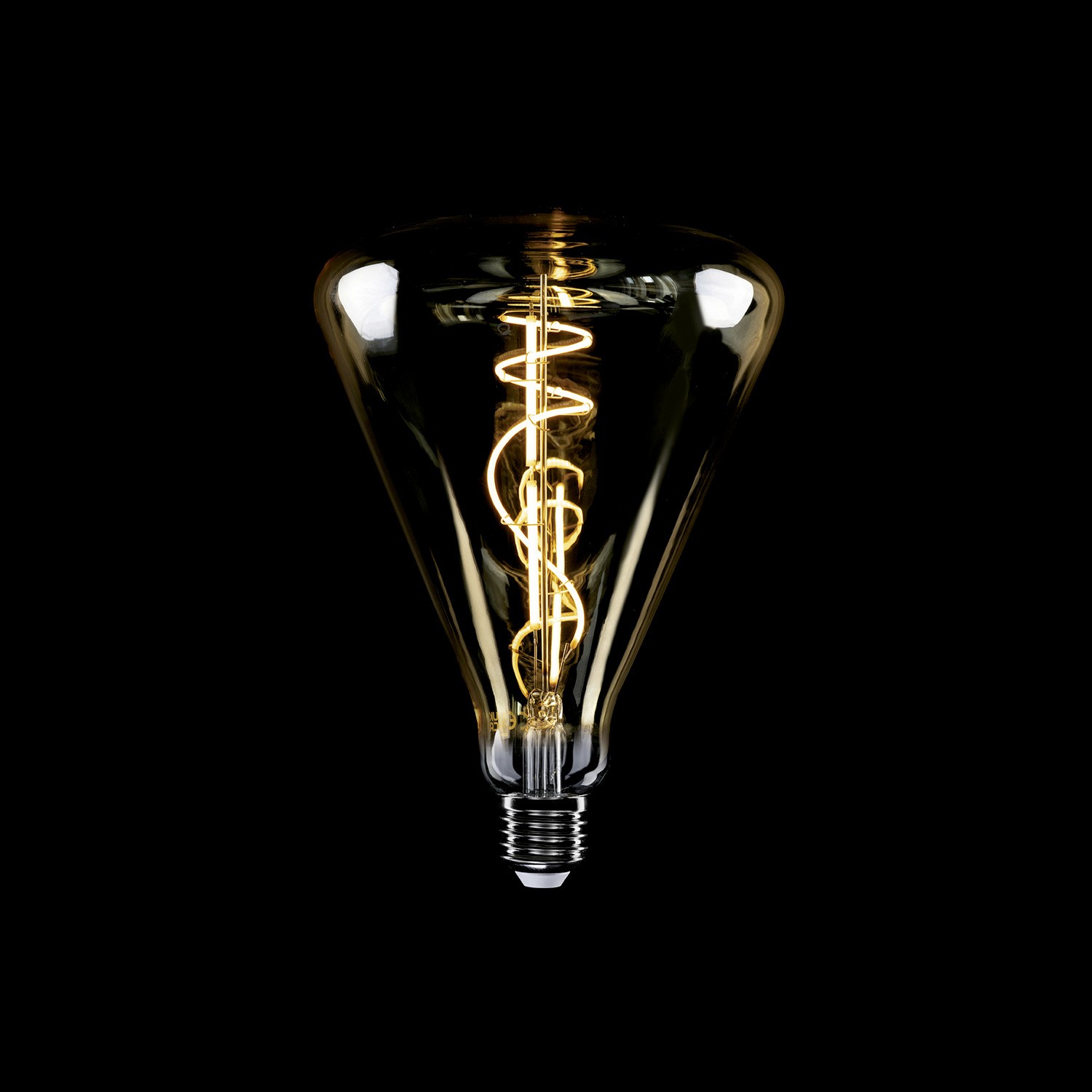LED bulb Creative Cables cone, gold, 8.8W 2200K E27