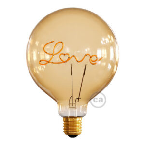 LED bulb Creative Cables ball, gold, 5W 2000K E27