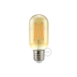 LED bulb Creative Cables lamps shape, gold, 5W 2000K E27