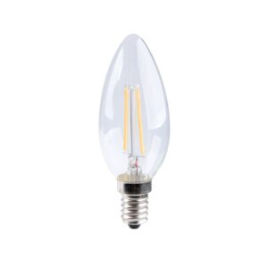 LED bulb Creative Cables olive shape, transparent, 6W 2700K E14