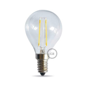 LED bulb Creative Cables ball, transparent, 4.5W K E14