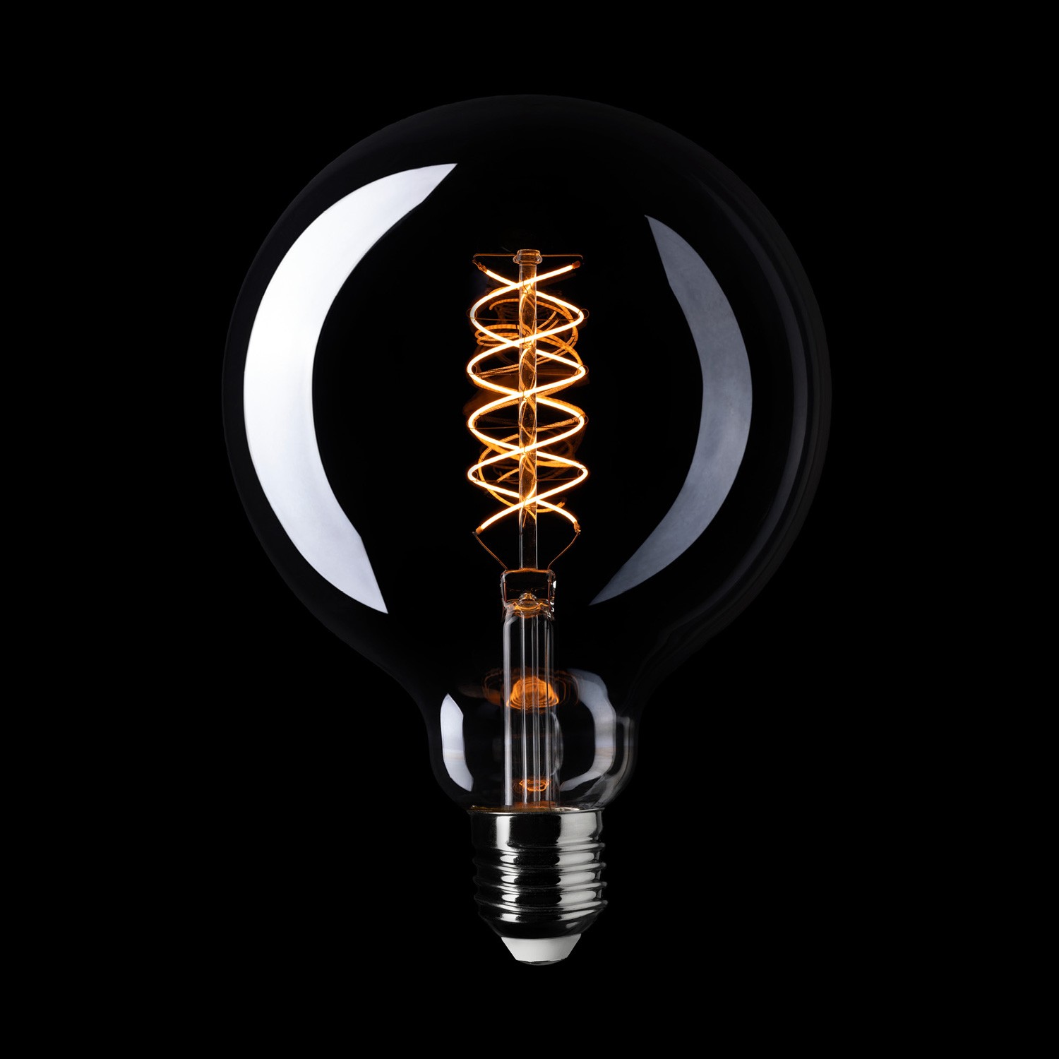 LED bulb Creative Cables ball G125, smoky, 4.8W 1800K E27