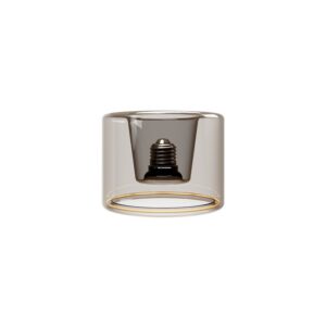 LED bulb Creative Cables ring, smoky, 6W 1900K E27