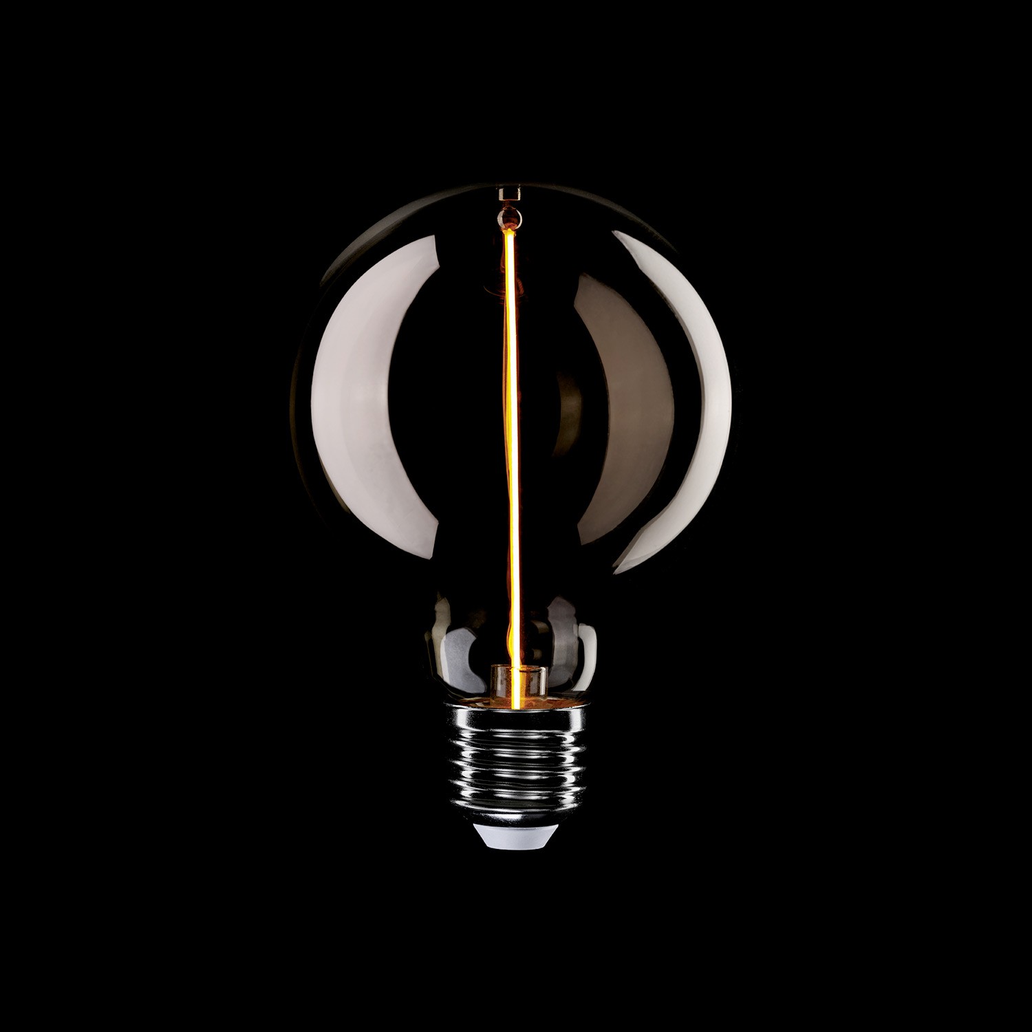 LED bulb Creative Cables magnetic, Deco Line ball G95, smoky, 2.2W 1800K E27