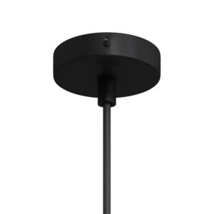 Mini cylindrical metal ceiling socket Creative Cables, black