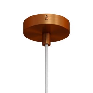 Mini cylindrical metal ceiling socket Creative Cables, copper matt