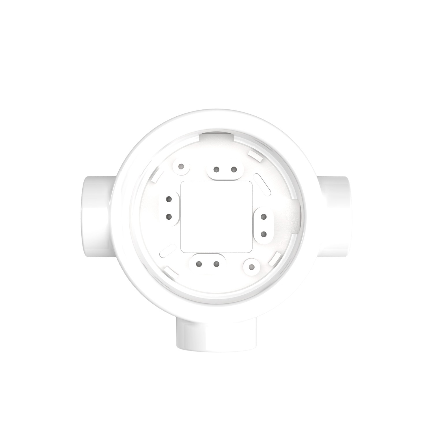 Porcelain base socket/switch Creative Cables, white