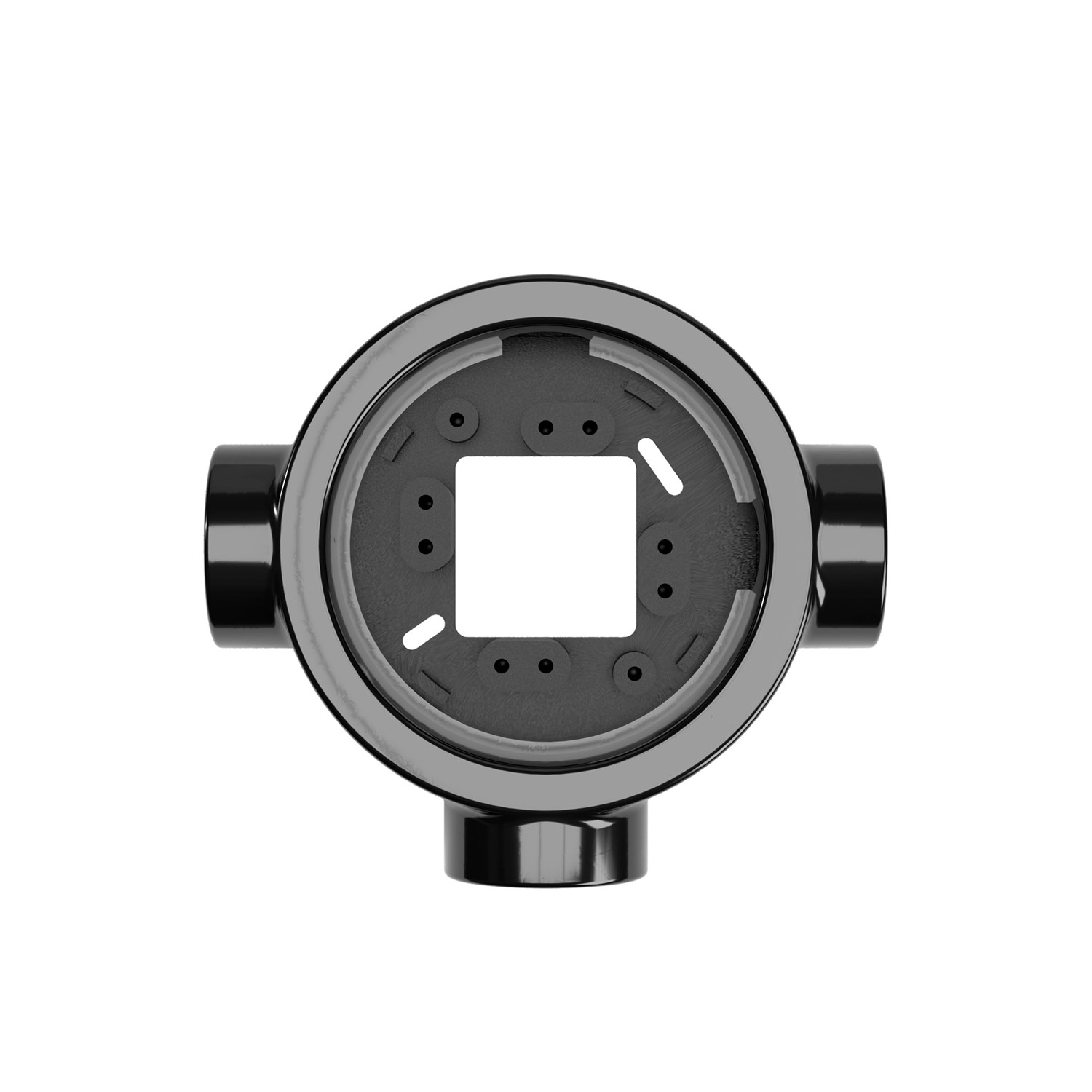 Porcelain base socket/switch Creative Cables, black