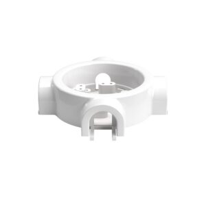 Porcelain base socket/switch Creative Cables, white