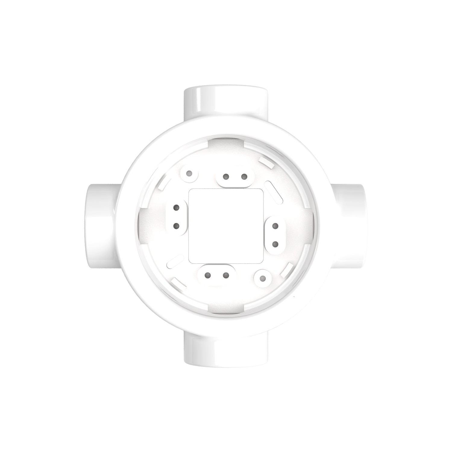 Porcelain base socket/switch Creative Cables, white