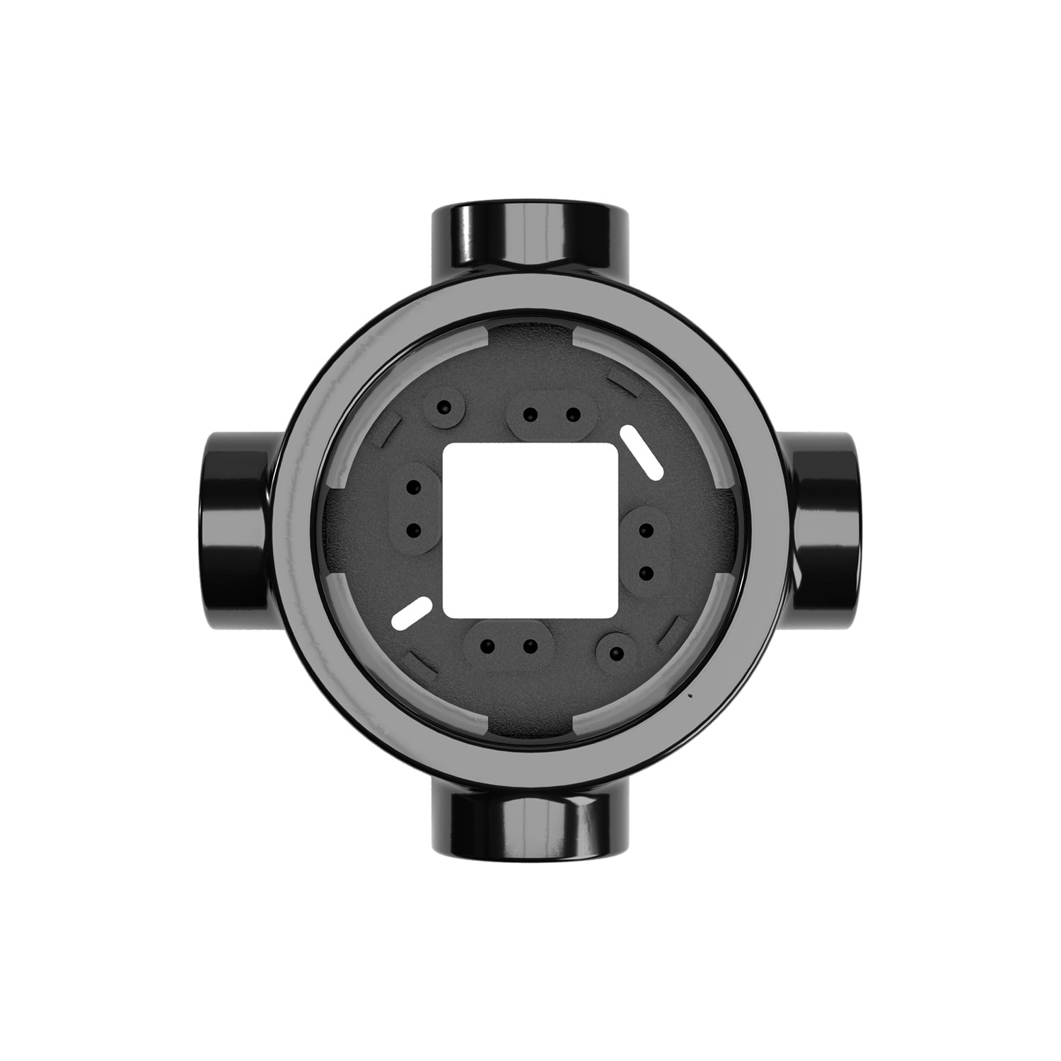 Porcelain base socket/switch Creative Cables, black
