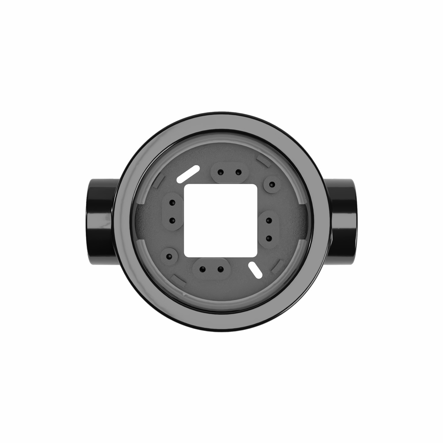 Porcelain base socket/switch Creative Cables, black