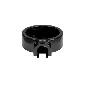 Porcelain base socket/switch Creative Cables, black