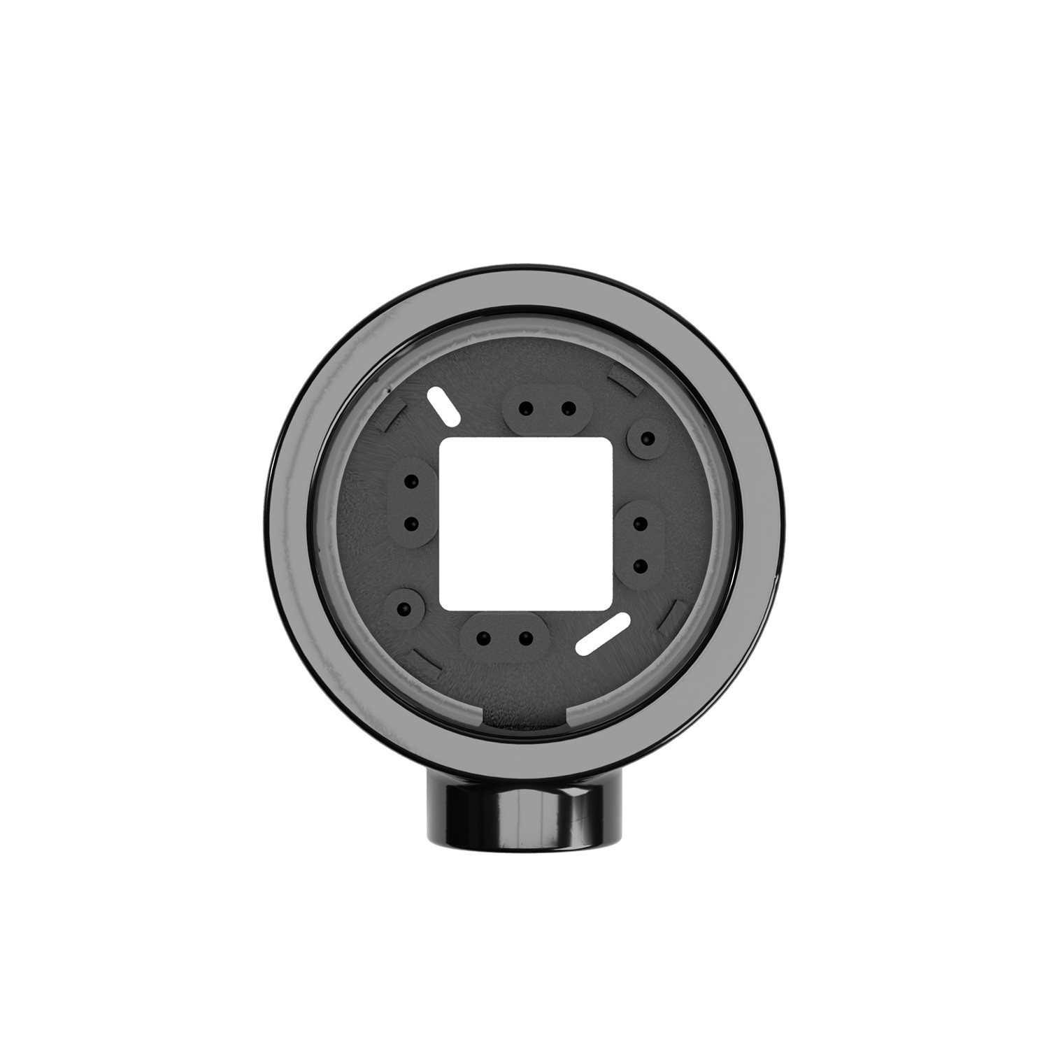 Porcelain base socket/switch Creative Cables, black