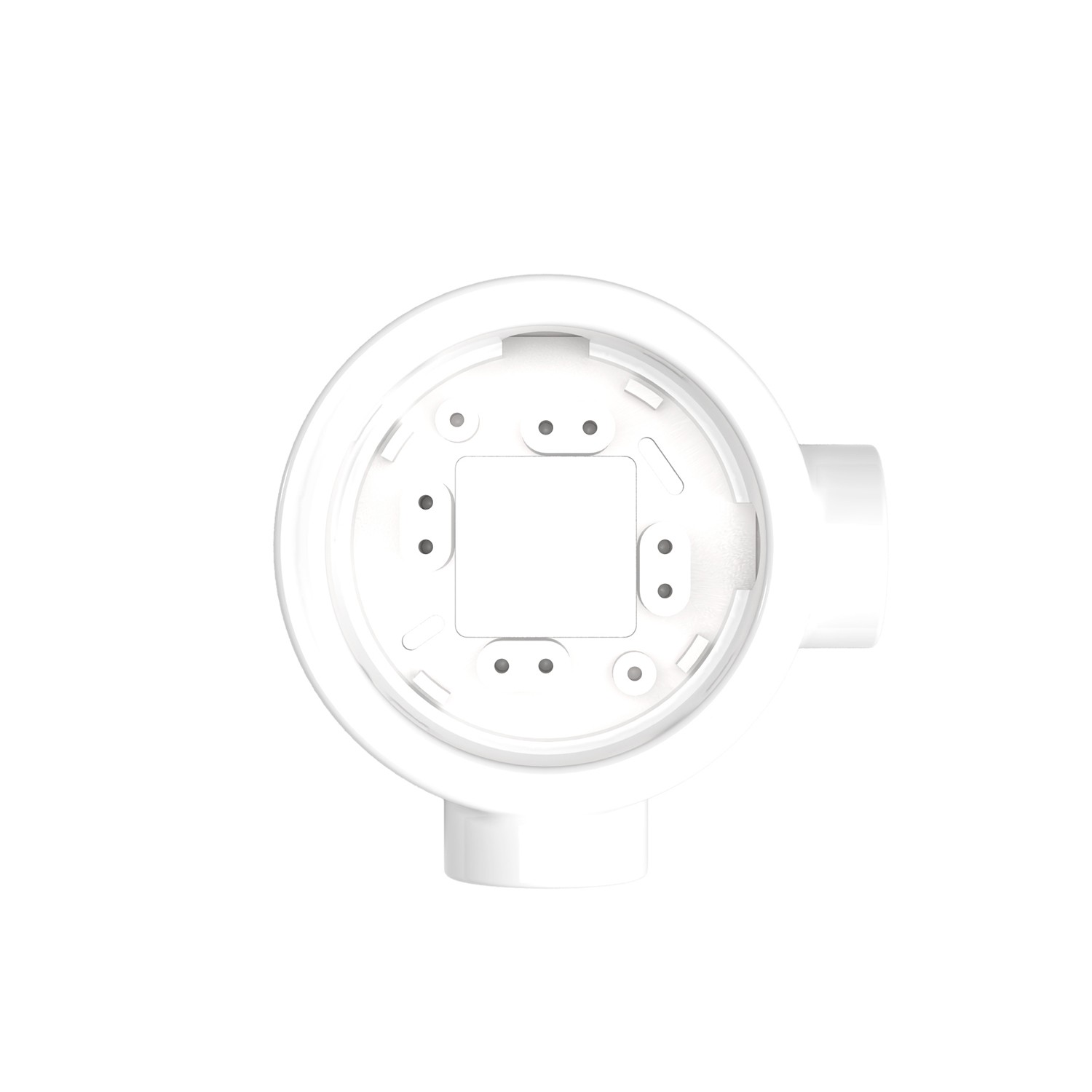 Porcelain base socket/switch Creative Cables, white
