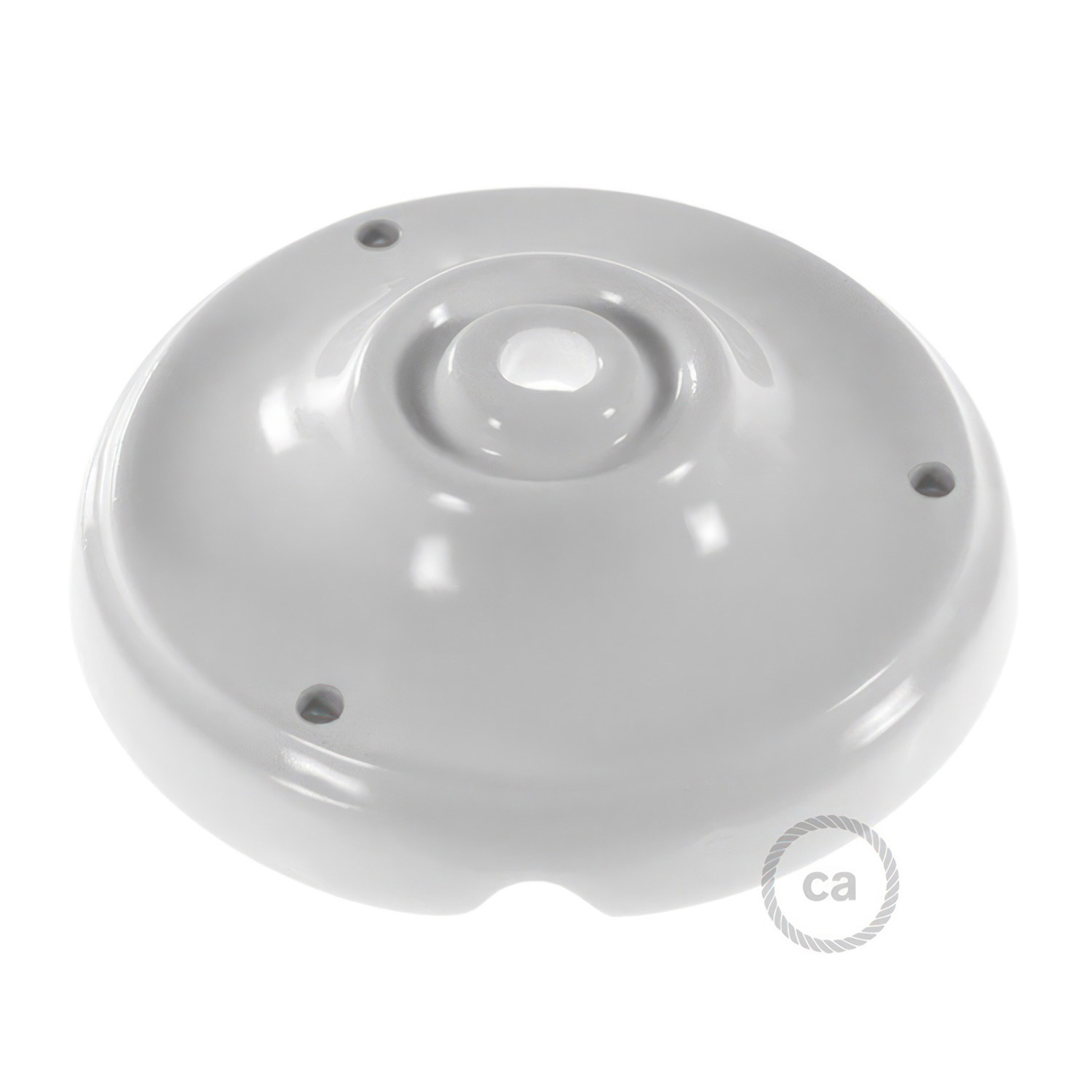 Porcelain ceiling socket Creative Cables, white