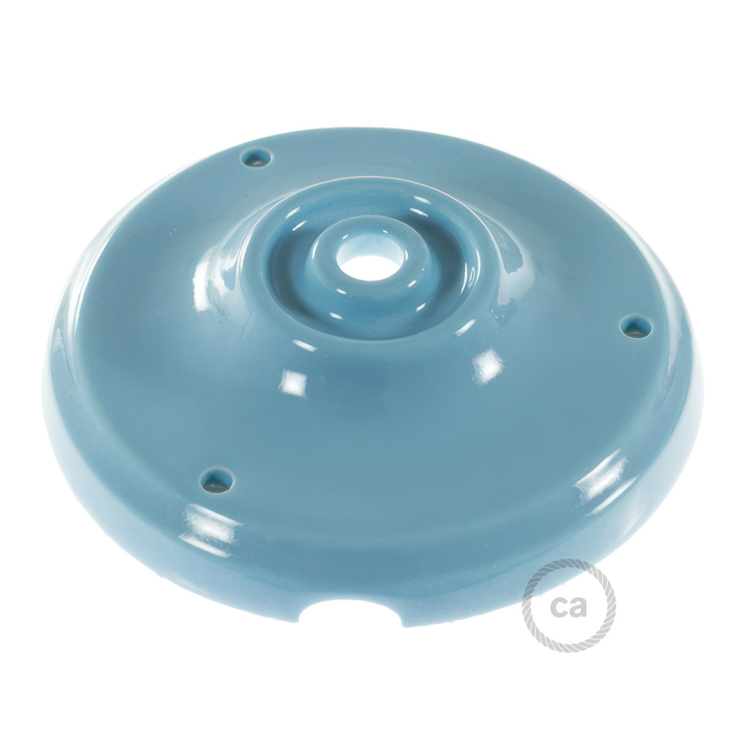 Porcelain ceiling socket Creative Cables, light blue