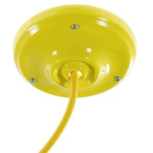 Porcelain ceiling socket Creative Cables, yellow