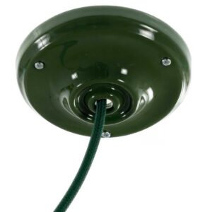 Porcelain ceiling socket Creative Cables, green