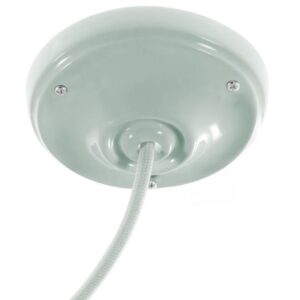 Porcelain ceiling socket Creative Cables, Sage green