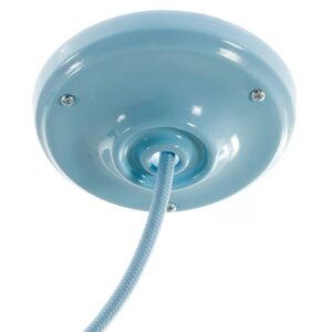 Porcelain ceiling socket Creative Cables, light blue