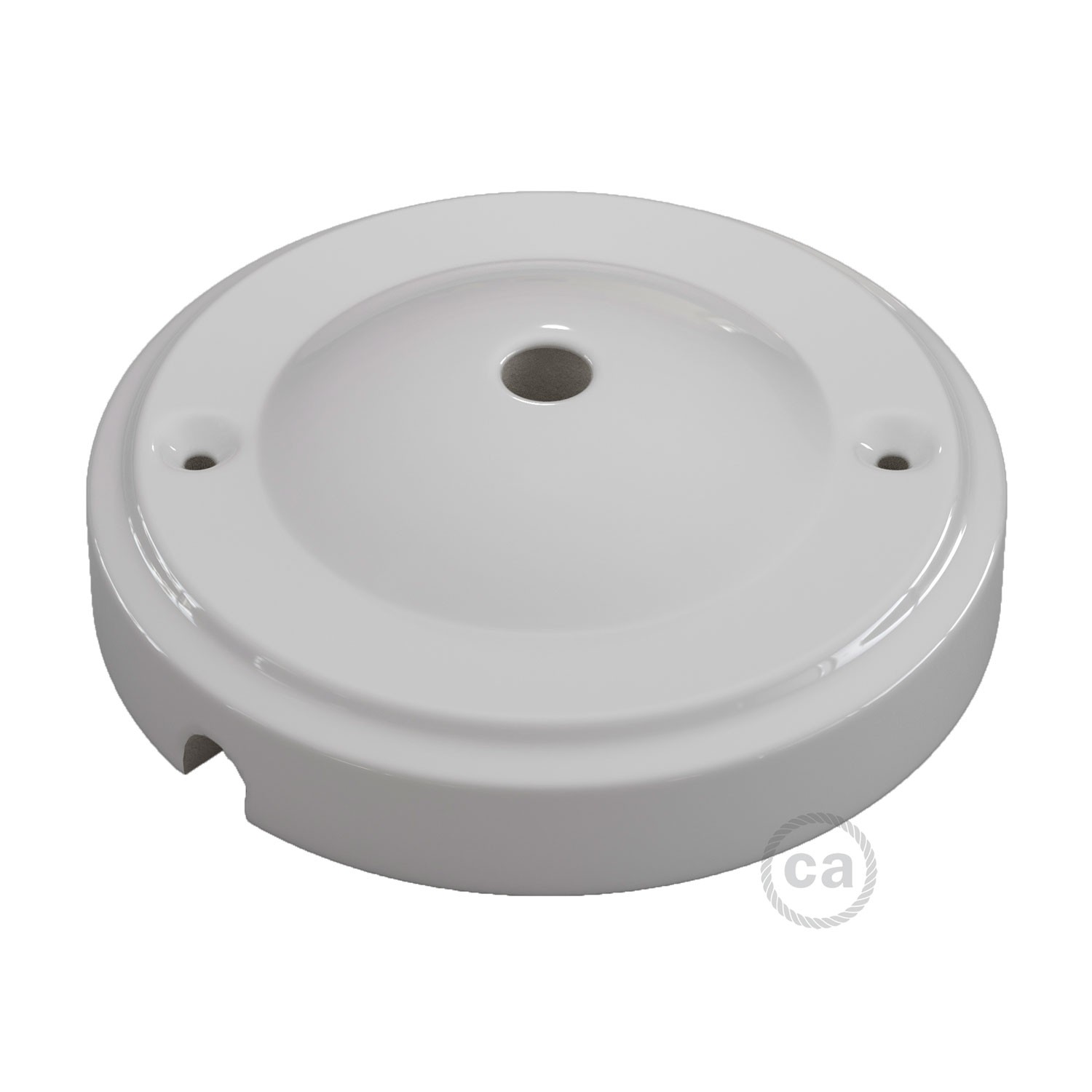 Porcelain "Minimal" ceiling rose Creative Cables, white