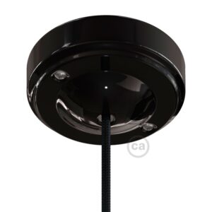 Porcelain "Minimal" ceiling rose Creative Cables, black