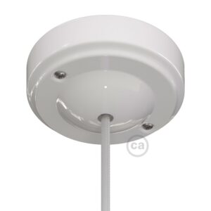 Porcelain "Minimal" ceiling rose Creative Cables, white