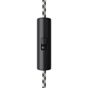 Cylindrical switchable cord switch Creative Cables, black