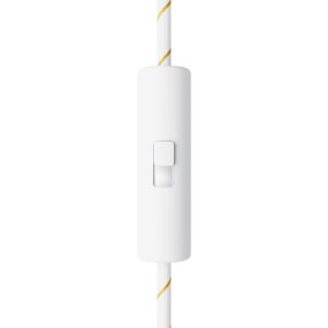 Cylindrical switchable cord switch Creative Cables, white