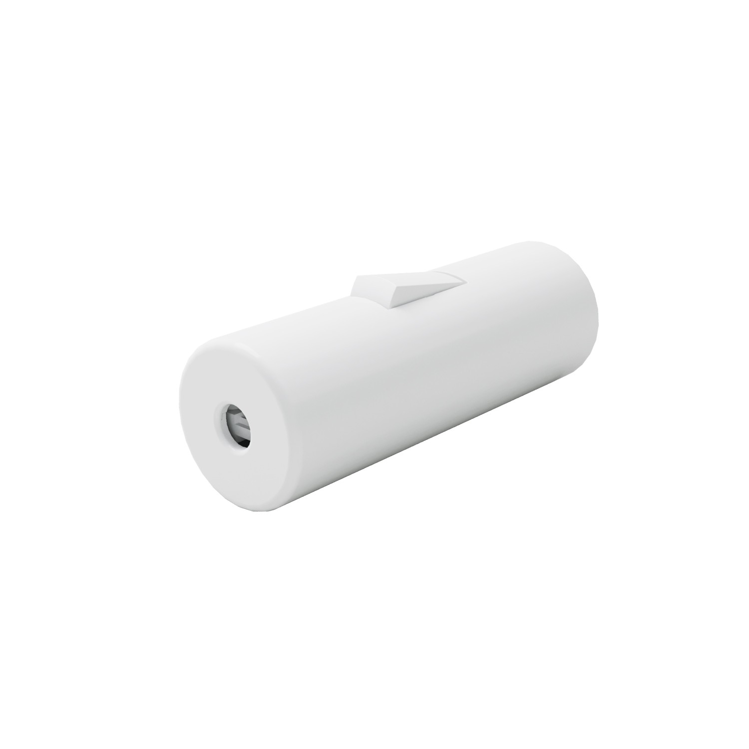 Cylindrical switchable switch with earthing terminal Creative Cables, white