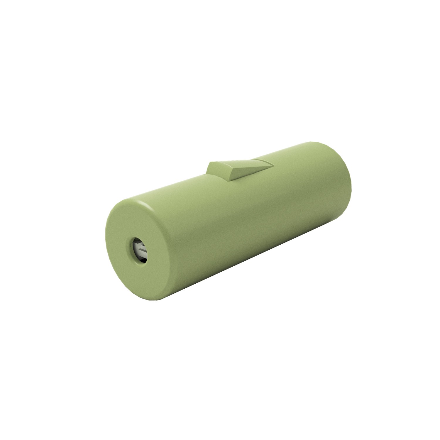 Cylindrical switchable switch with earthing terminal Creative Cables, pastel green