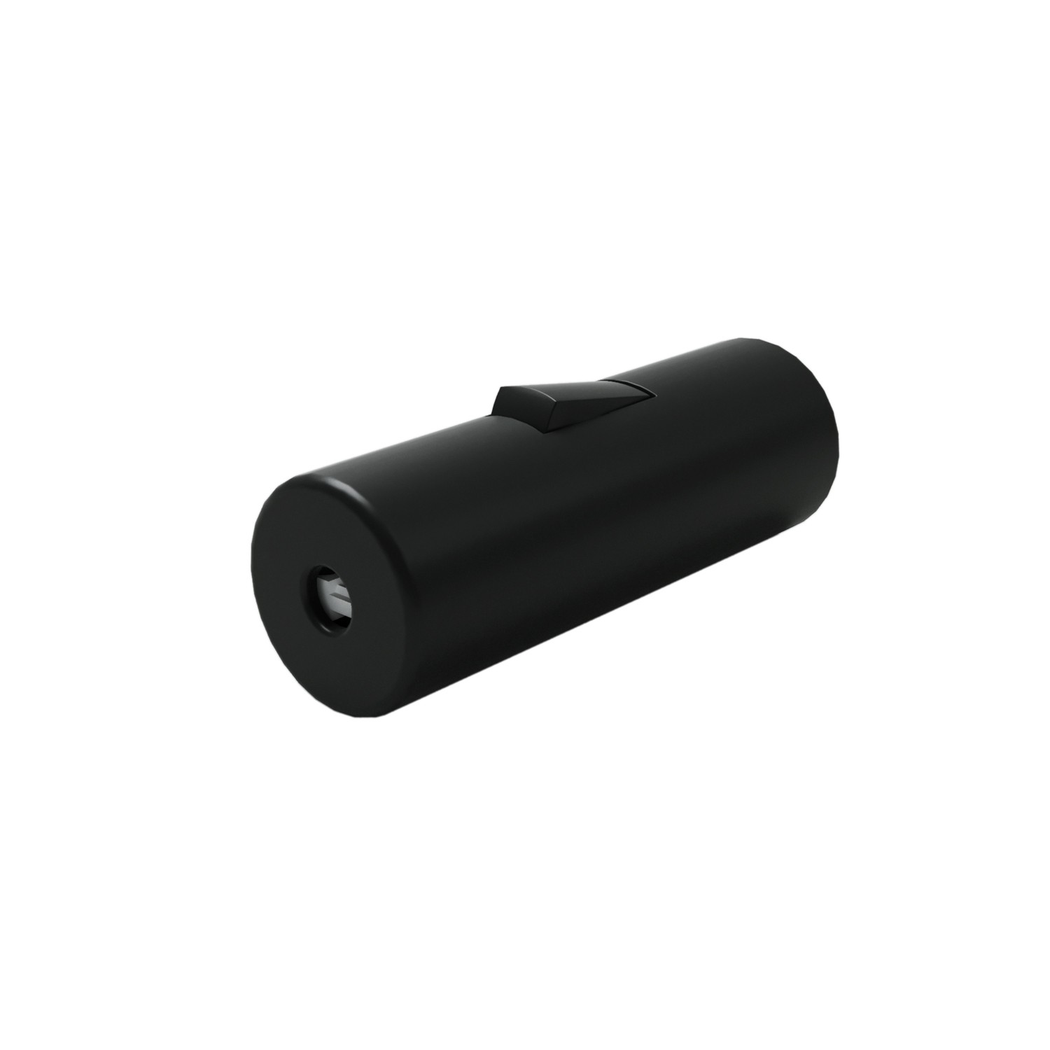 Cylindrical switchable switch with earthing terminal Creative Cables, black