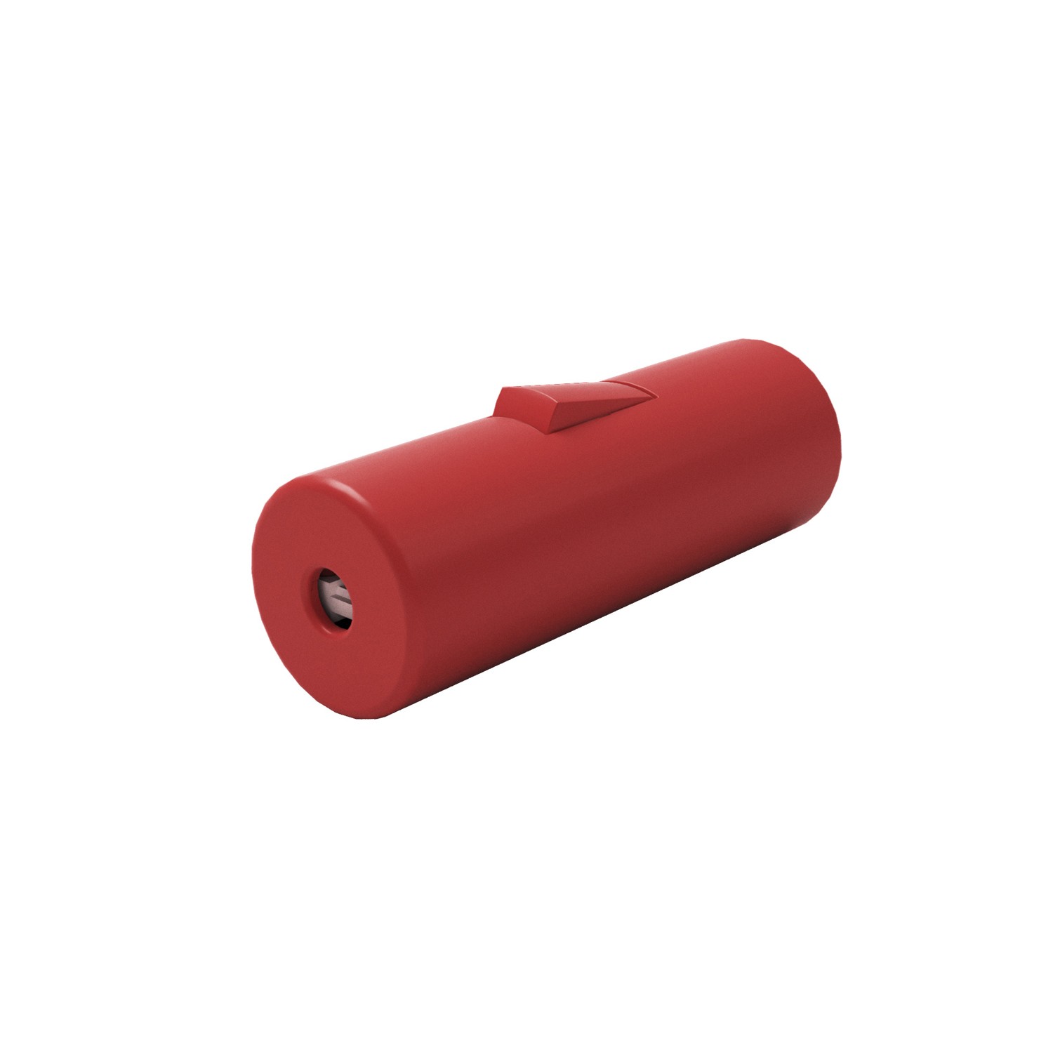 Cylindrical switchable switch with earthing terminal Creative Cables, red
