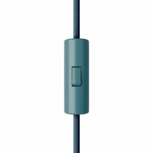 Cylindrical switchable switch with earthing terminal Creative Cables, oil blue