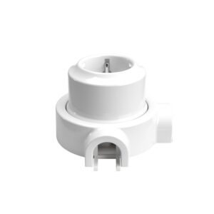 Schuko socket set with porcelain base Creative Cables, white