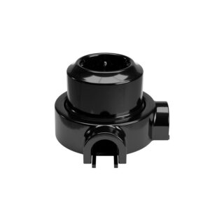 Schuko socket set with porcelain base Creative Cables, black