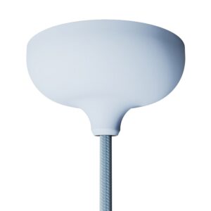 Silicone ceiling socket with central and side opening Creative Cables, pastel blue