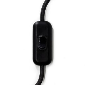 Double-pole included switch set cable Creative Cables, black