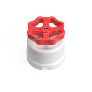 Porcelain changeover switch with handles Creative Cables, red