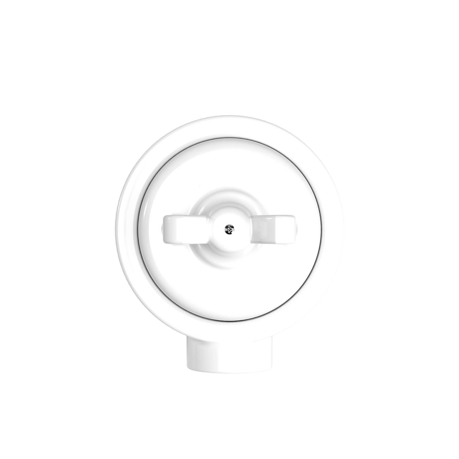 Switch set with porcelain base Creative Cables, white