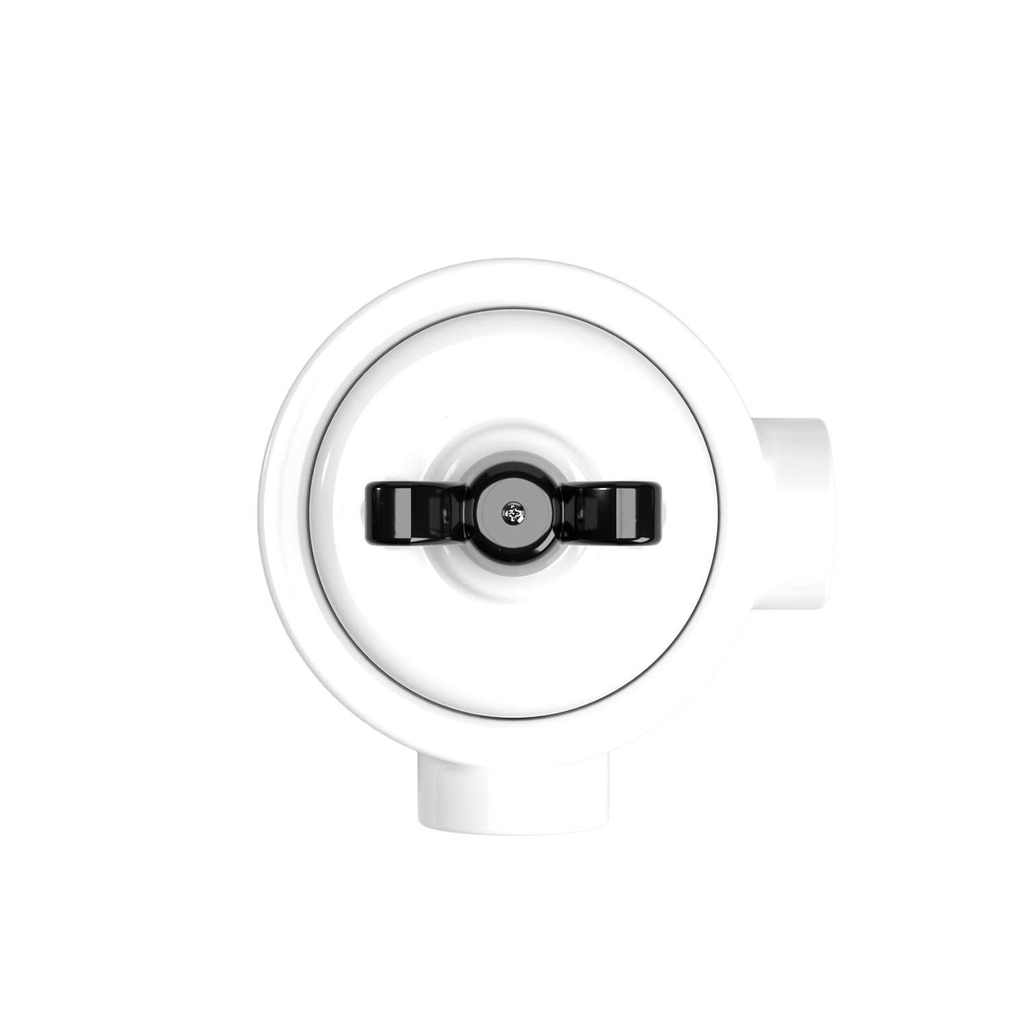 Switch set with porcelain base Creative Cables, black