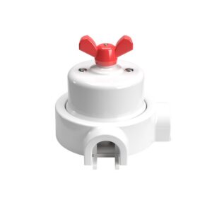 Switch set with porcelain base Creative Cables, red