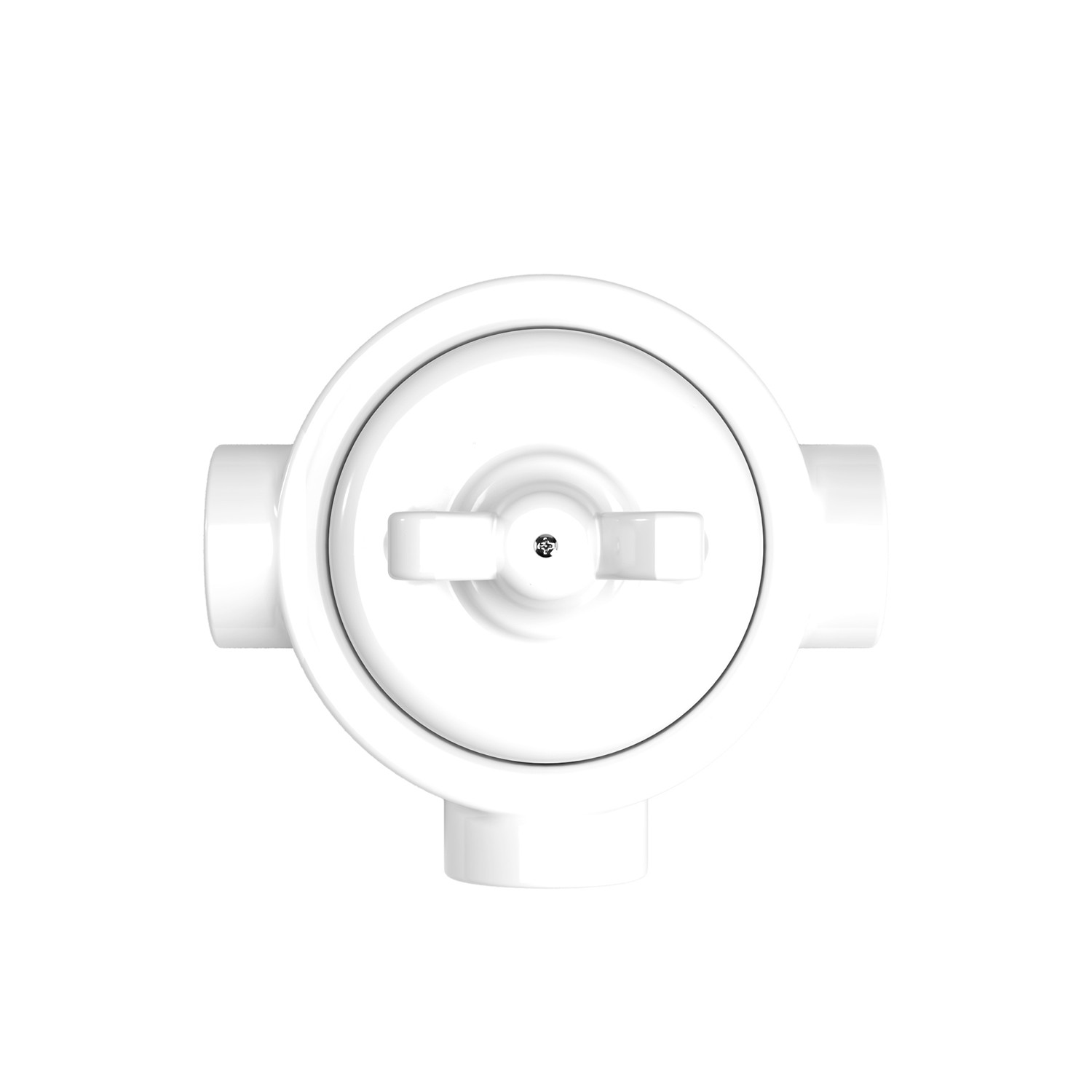 Switch set with porcelain base Creative Cables, white