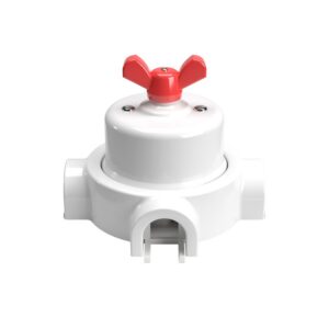 Switch set with porcelain base Creative Cables, red