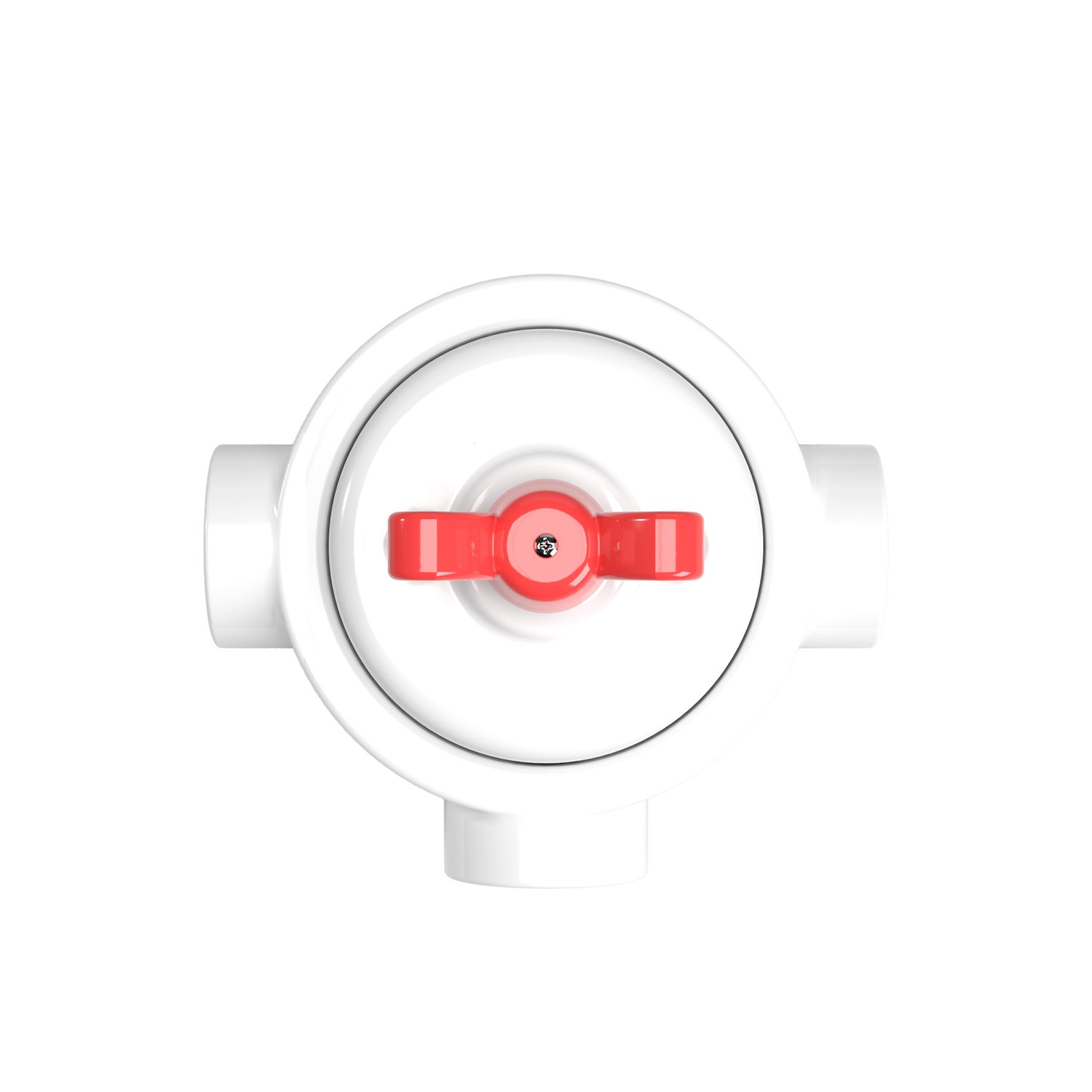 Switch set with porcelain base Creative Cables, red