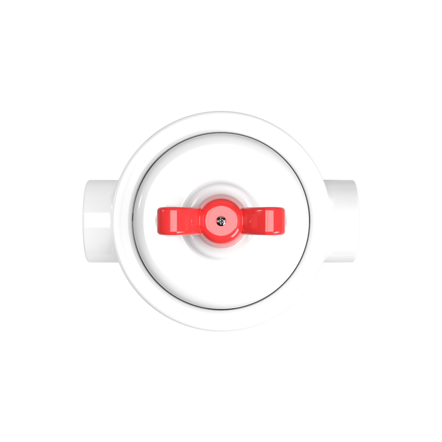 Switch set with porcelain base Creative Cables, red