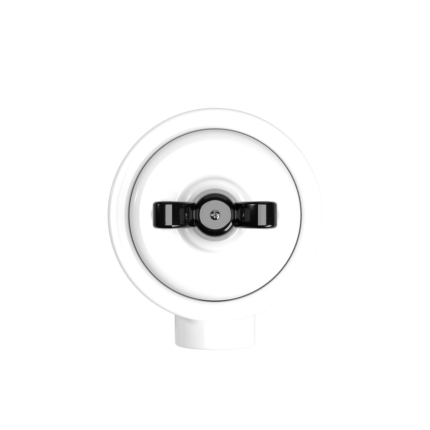 Switch set with porcelain base Creative Cables, black