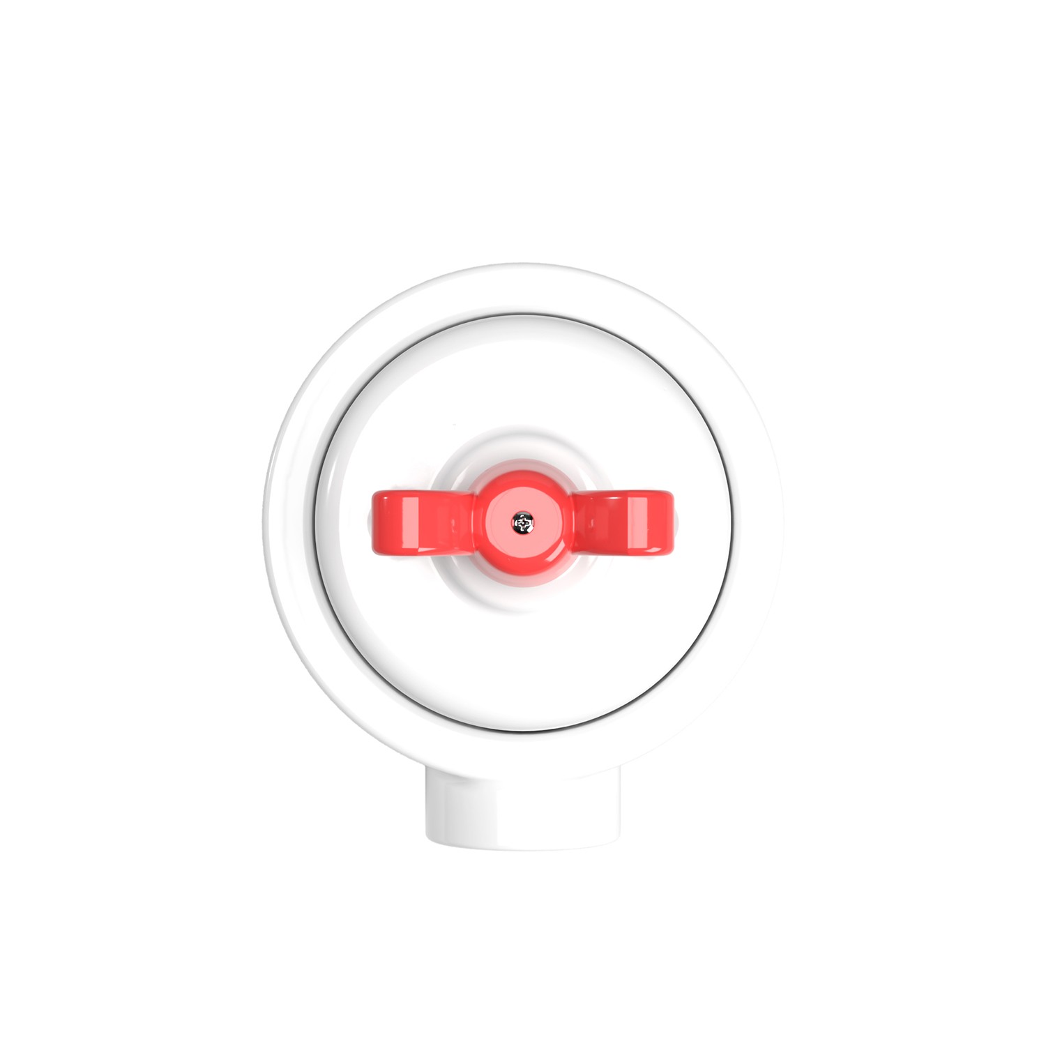 Switch set with porcelain base Creative Cables, red
